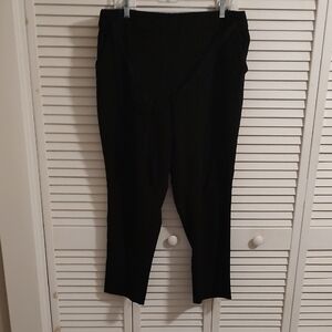 Classic Black Straight-Leg Pants